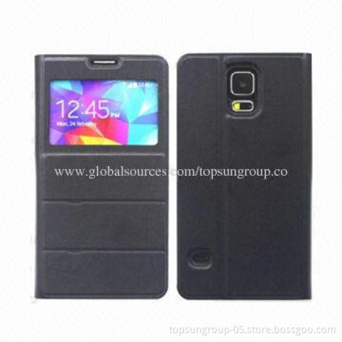 PU Leather Mobile Phone/Cellphone Cases/Covers for iPhone/Samsung, Anti-slip
